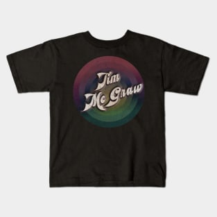 retro vintage circle Tim McGraw Kids T-Shirt